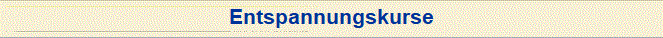 Entspannungskurse